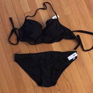 Old Navy Black, Ruched Bottom, Wrap Around Bikini